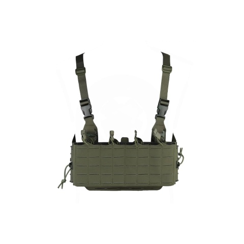 Tactical Molle Chest Rig Vest w/ 5.56 Magazine Front Panel