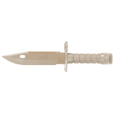 Lancer Tactical Airsoft M9 Rubber Bayonet Knife for M4/M16 AEG (Color: Tan)
