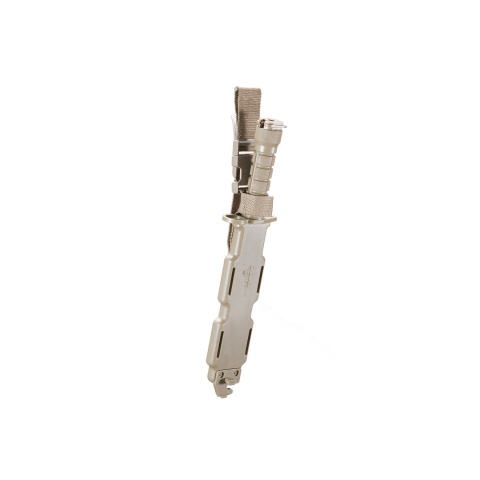 Lancer Tactical Airsoft M9 Rubber Bayonet Knife for M4/M16 AEG (Color: Tan)