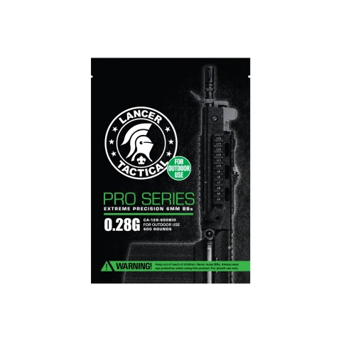 Lancer Tactical 600 Round 0.28g Seamless Outdoor Airsoft BBs