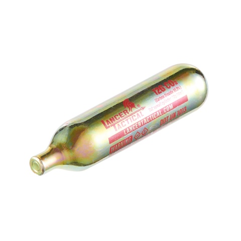 Lancer Tactical High Pressure 12 Gram CO2 Cartridges w/ Silicone Oil for Airsoft / Airguns - (Pack of 50)