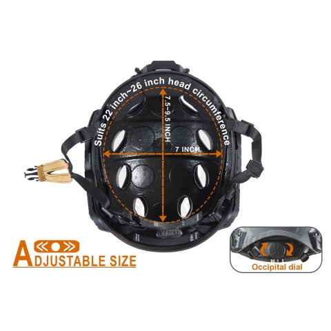 FMA Fast SF Tactical Helmet w/ Half Mask Attachment