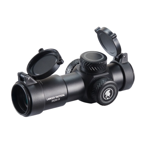 Lancer Tactical 3x28 IR Fixed Magnification Airsoft Rifle Scope