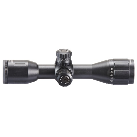 Lancer Tactical 4x32AOE Airsoft Scope with Mount - (Black)