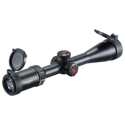 Lancer Tactical 3-9x40E Variable Power Airsoft Rifle Scope w/ Mount Rings - (Black)