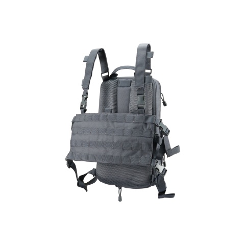 Lancer Tactical 1000D Nylon QD Chest Rig and Backpack Combo - (Grey)