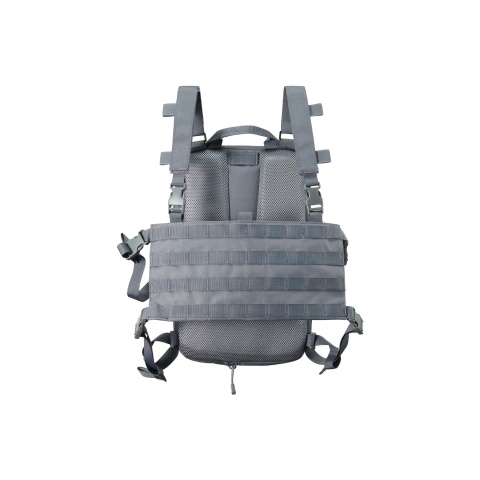 Lancer Tactical 1000D Nylon QD Chest Rig and Backpack Combo - (Grey)