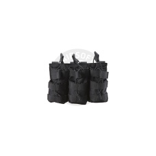 AR/AK 6 Pouch Magazine Holder Open-Top Triple Tactical Stacker Mag Pouch