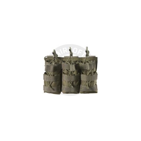 AR/AK 6 Pouch Magazine Holder Open-Top Triple Tactical Stacker Mag Pouch