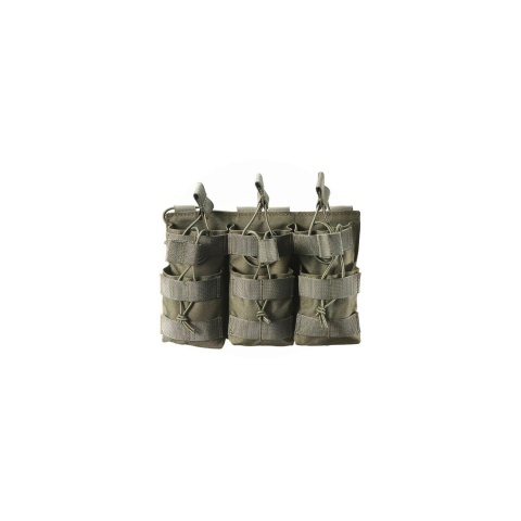 AR/AK 6 Pouch Magazine Holder Open-Top Triple Tactical Stacker Mag Pouch