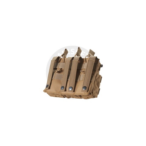 AR/AK 6 Pouch Magazine Holder Open-Top Triple Tactical Stacker Mag Pouch