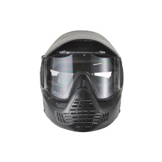 Lancer Tactical Full Face Airsoft Mask with Visor (Color: Black)
