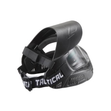 Lancer Tactical Full Face Airsoft Mask with Visor (Color: Black)