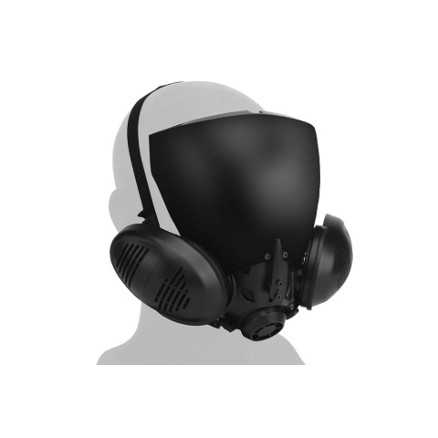 Lancer Tactical Cyberpunk COS Full Face Mask (Black)