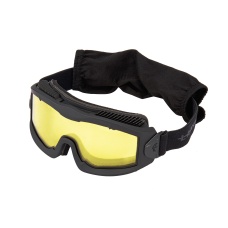 Lancer Tactical Aero Protective Black Airsoft Goggles (Yellow Lens)