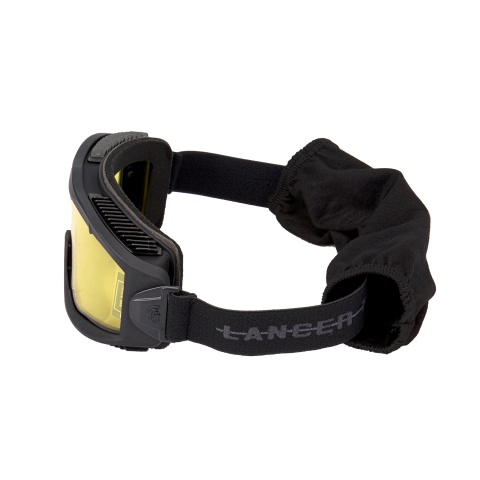 Lancer Tactical Aero Protective Black Airsoft Goggles (Yellow Lens)