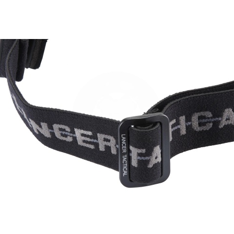 Lancer Tactical Rage Protective Black Airsoft Goggles - CLEAR LENS
