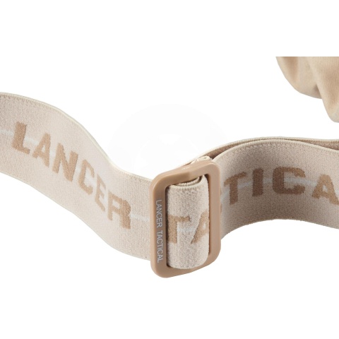 Lancer Tactical Rage Protective Tan Airsoft Goggles - CLEAR LENS