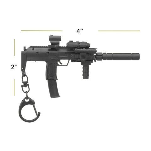 Lancer Tactical SMG Gun Model Key Chain