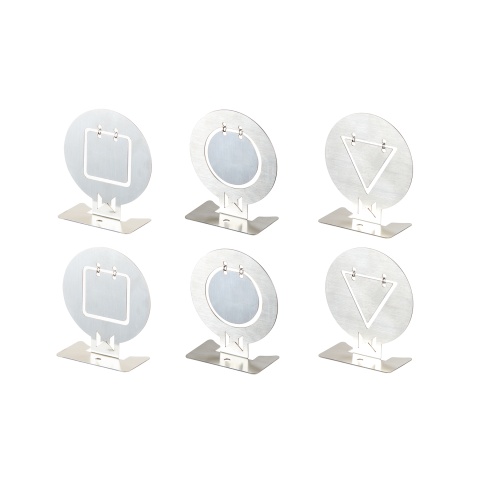 Lancer Tactical Reactive Metal Airsoft 6 Pack Target Set