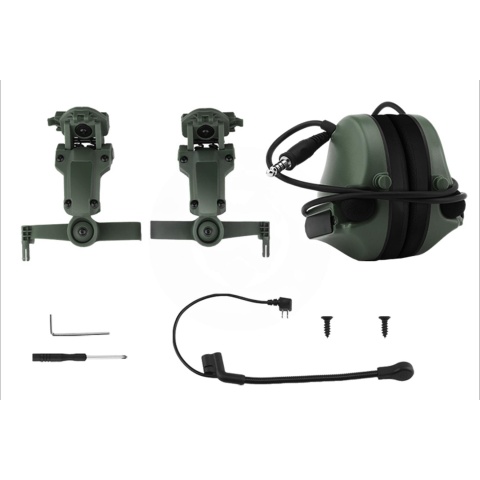 Airsoft C5 Tactical Communication Headset For Helmets