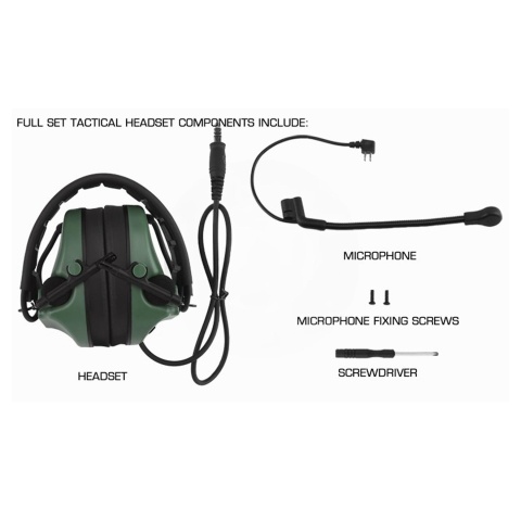Airsoft C5 Tactical Communication Headset