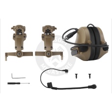 Airsoft C5 Tactical Communication Headset For Helmets