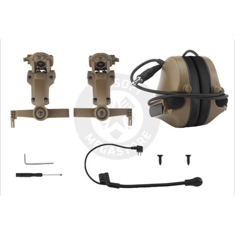 Airsoft C5 Tactical Communication Headset For Helmets