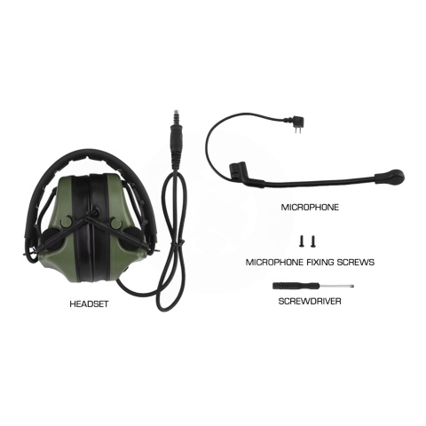 Airsoft C5 Tactical Communication Headset w/ Noise Reduction