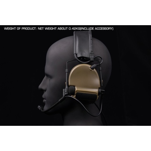Airsoft C5 Tactical Communication Headset w/ Noise Reduction