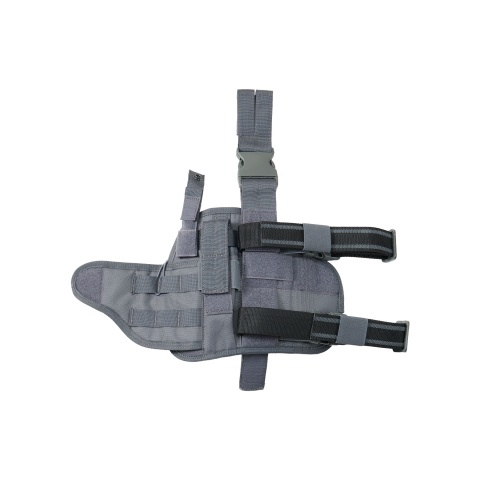 Lancer Tactical 600D Nylon Tornado Drop Leg Holster - (Grey)