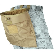 Lancer Tactical Foldable Mountable Dump Pouch (1000D Nylon) - TAN