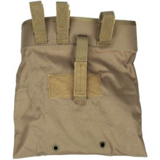 Lancer Tactical Foldable Mountable Dump Pouch (1000D Nylon) - TAN