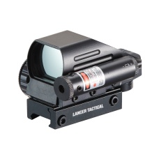 Lancer Tactical Airsoft 1x22 Red & Green Sight w/ Laser Switch
