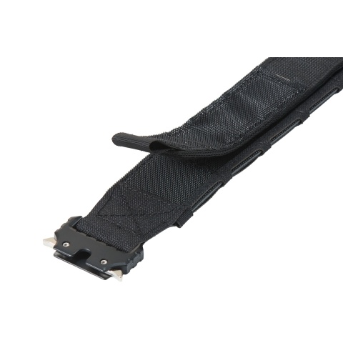 Lancer Tactical Laser Cut Hook & Loop Inner/Outer Tactial Belt System - (Black)