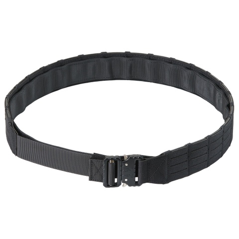 Lancer Tactical Laser Cut Hook & Loop Inner/Outer Tactial Belt System - (Black)