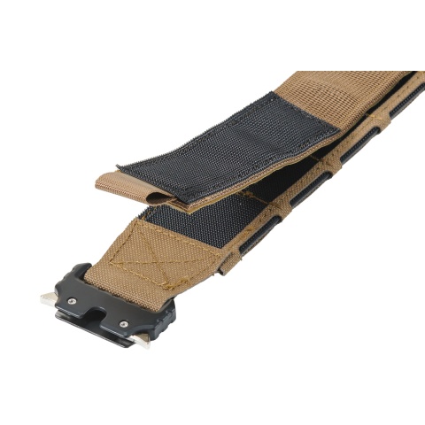 Lancer Tactical Laser Cut Hook & Loop Inner/Outer Tactial Belt System - (Tan)