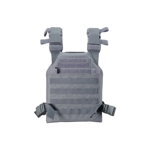 Lancer Tactical Polyester QR Lightweight Tactical Vest - (Grey)