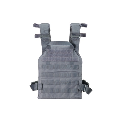 Lancer Tactical Polyester QR Lightweight Tactical Vest - (Grey)