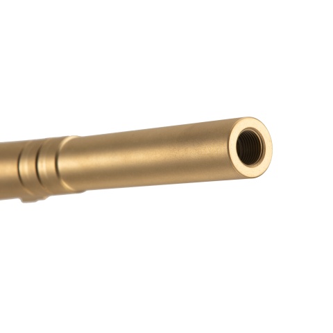Lancer Tactical Stainless Steel Threaded Outer Barrel for 5.1 Hi-Capa Pistols (Gold)