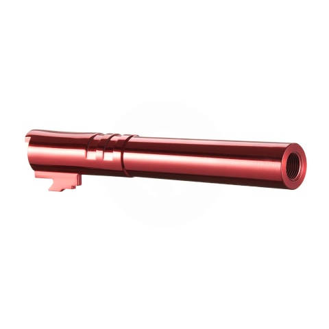 Lancer Tactical Stainless Steel Threaded Outer Barrel for 5.1 Hi-Capa Pistols (Red)