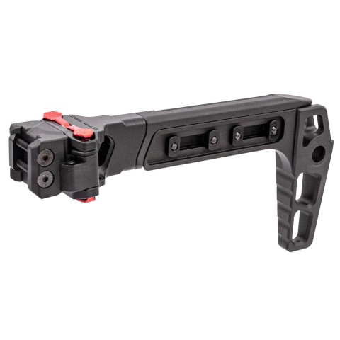 CTM Airsoft TwinFold Adjustable Folding Stock with 1913 20mm Rail Adaptor - (Black)