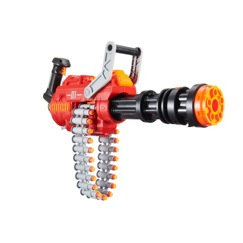 Cyber Walker Manual Gatling Rapid-Fire Dart Blaster (Red/Black)