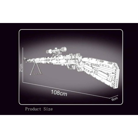 Cyber Walker 98K Sniper Rifle Electric Building Block Kit (Brown)