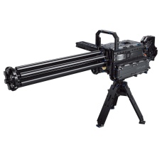 Cyber Walker Minigun Vulcan Cannon Electric Building Block Kit (Black)