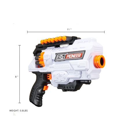 Cyber Walker Fast Pioneer Electric Dart Blaster (White/Orange)