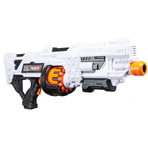 Cyber Walker Fast Turbo Electric Dart Blaster (White/Orange)