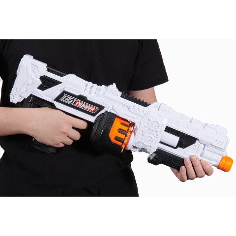 Cyber Walker Fast Turbo Electric Dart Blaster (White/Orange)