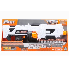 Cyber Walker Fast Turbo Electric Dart Blaster (White/Orange)