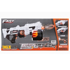 Cyber Walker Fast Turbo Electric Dart Blaster (White/Orange)